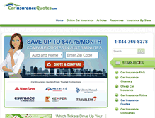 Tablet Screenshot of carinsurancequotes.com